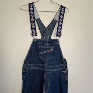 FUBU denim overalls 2000s vintage